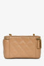 Pre-Loved Chanel™ Beige Leather Coco Crush Vanity with Chain
