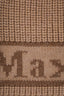 Max Mara Brown Virgin Wool Logo Beanie