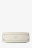 Fendi White/Grey Leather Medium Peekaboo Top Handle with Strap