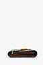 Gucci Brown Leather GG Marmont Chain Wallet