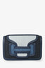 Pierre Hardy Blue Tricolour Denim Leather Trim 'Alpha' Crossbody Bag