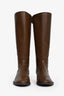 Bottes cavalières Stuart Weitzman en cuir marron, taille 36