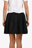 Christian Dior Black Lace Pleated Mini Skirt Size 4