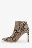 Stuart Weitzman Snakeskin Printed Ankle Boots Size 7