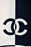 Pre-loved Chanel™ Navy/White Cashmere CC Scarf