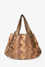 Gucci Gold/Beige Leather and Python Pelham Hobo Bag