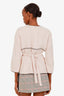 Pre-loved Chanel™ Spring 2012 Pink Tweed Belted Jacket Size 38