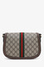Gucci Beige GG Supreme Web Ophidia Flap Crossbody Bag