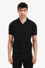 Homme Plisse Issey Miyake Black Pleated Collared Short Sleeve Shirt Size 2 Mens