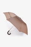 Hermès Etoupe Pluie de H Folding Umbrella
