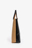 Marni 2022 Black/Brown Coated Canvas 'Tribeca' Shopping Tote