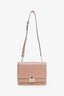Sac à poignée supérieure Rockstud Valentino Blush en cuir de veau lisse avec bandoulière