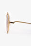 Chloe Gold Carolina Round Sunglasses