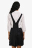 Chloe Black Wool Silk Blend Suspender Shorts Size 38
