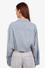R13 Blue Denim Crossover Utility Shirt Size S