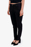 Isabel Marant Black Distressed Straight Leg Jeans Size 42
