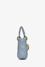 Christian Dior 2020 Blue Lambskin Micro Lady Dior