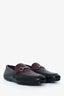 Salvatore Ferragamo Burgundy/Black Leather Loafer Size 9