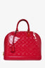 Sac Alma GM Louis Vuitton en cuir verni rose framboise