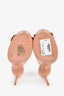 Aquazzura Pink Suede Tassel Ribbon Size 37.5