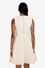 Maje Cream Crochet Sleeveless Dress Midi Skirt Size 1
