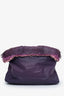 Prada Purple Leather Fringe Shoulder Bag