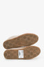 Miu Miu Beige Suede Mesh Plume Logo Sneakers Size 37.5
