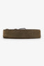 Loro Piana Green Suede Belt Size 100/40 Men's