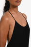 Ba&sh Black Crinkle Sleeveless Midi Dress Size S
