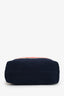 Miu Miu Canvas Knit Stripe Woven Logo-Print Tote Bag