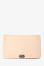 Pre-loved Chanel™ 2020 Cream Caviar CC Boy Wallet On Chain