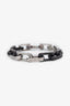 Louis Vuitton Stainless Steel Black Monogram Chain Bracelet