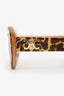 Celine Brown Acetate Cheetah Print Sunglasses