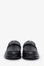 Hermès Black Leather Silver Kelly Lock 'Destin' Loafers Size 36.5