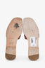 Hermès Gold Leather Oran Sandals Size 37