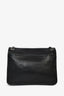 Saint Laurent Black Grained Leather Logo Shoulder Bag