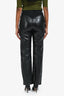 Agolde Black Denim Recycled Leather Jeans Size 24