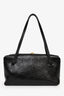 Jil Sander Black Leather Logo 'Goji Pillow' Medium Shoulder Bag