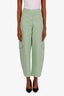 Ganni Green Cotton Balloon Pant Size 40