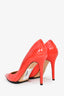 Jimmy Choo Coral Croc Embossed Patent Heels Size 38