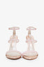 Sophia Webster Pink/Leopard Print 'Rosalind' Open Toe Heels Size 37