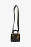 Christian Dior 2018 Black Leather Studded Mini Dior Top Handle with Strap