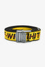 Off-White Yellow/Black Canvas Industrial Belt