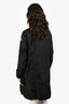 Moncler Black/Brown Nylon 'Ombre Giubbotto' Midi Rain Jacket Size 5