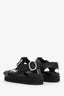 Jil Sander Black Leather Buckle Sandals Size 37