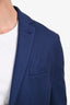 Loro Piana Blue Cotton Silk Single-Breasted Blazer Size 50 Mens