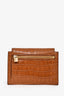 Hermès 2021 Brown Alligator Kelly Pocket Compact Wallet