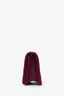 Gucci Purple Velvet GG Matelasse Marmont Wallet on Chain