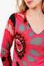 Missoni Pink Printed V-Neck Top Size 10