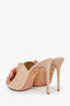 Aquazzura Pink Suede Tassel Ribbon Size 37.5